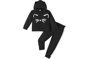 Mioglrie Girls Clothes 4T 5T Fall Winter Girl Outfit Toddler Girl Clothes Size 6 7 8 Sweatshirt Pant Clothing Sets