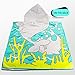 AYUQI Kids Hooded Towel for Bath, Swimming, Beach Holiday Soft, Cotton Lightweight Boys Towel Blue (Shark Pattern)