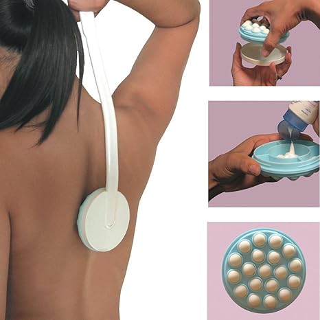 KAIMENG Badebürste Duschbürste mit langem Griff Rückencremer Eincremehilfe Rücken Massager