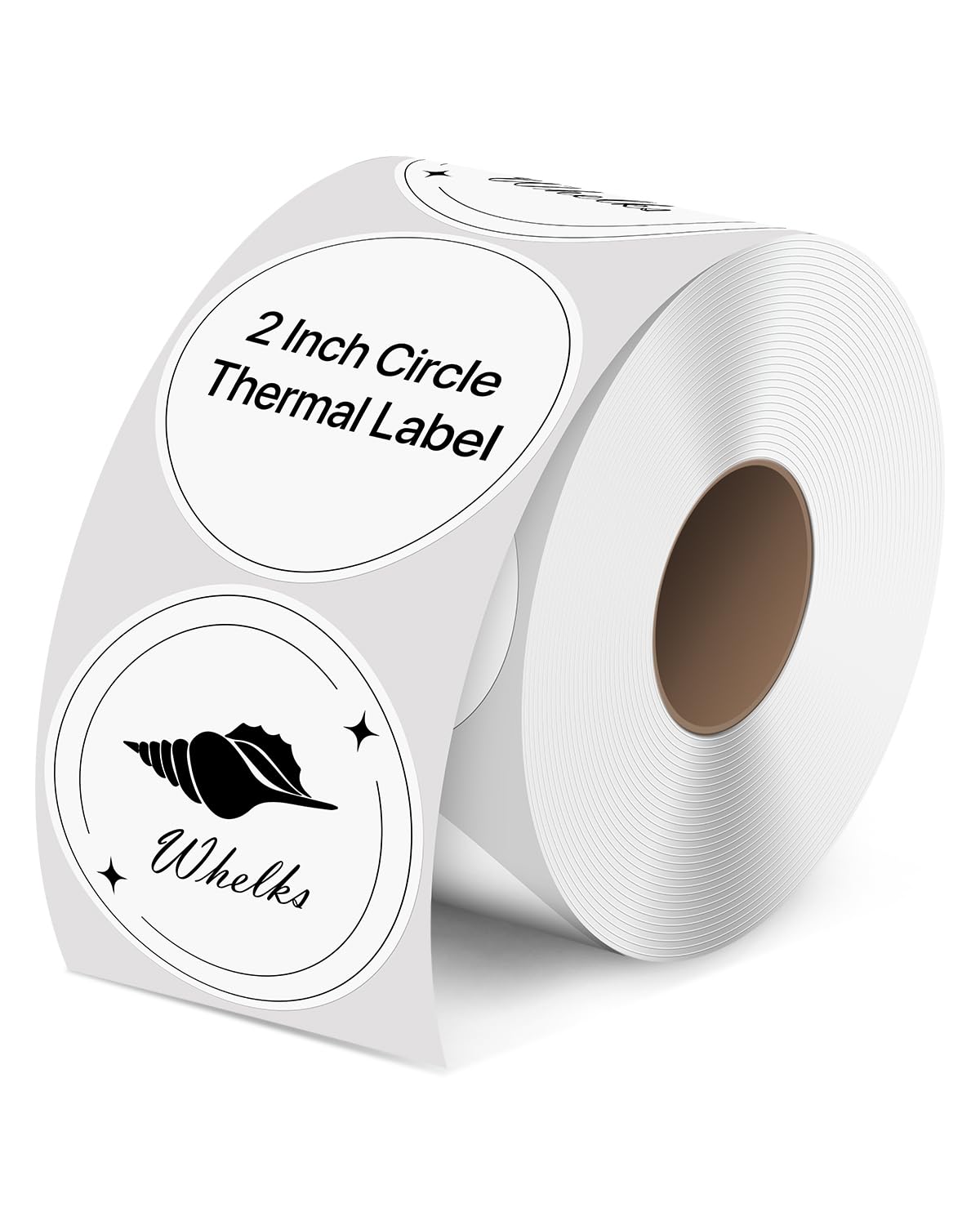Photo 1 of iEager 2 Inch Round Thermal Labels, Circle Thermal Printer Stickers, Durable Circular Label Printer Sticker for Business, Logo, Gift, 500 Labels/Roll, White