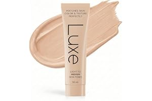 Luxe Color Changing Foundation for Women – Instantly Adapts to Your Skin Tone – Buildable Light-to-Medium Coverage – 12-Hour Wear – Natural Dewy Finish - Light
