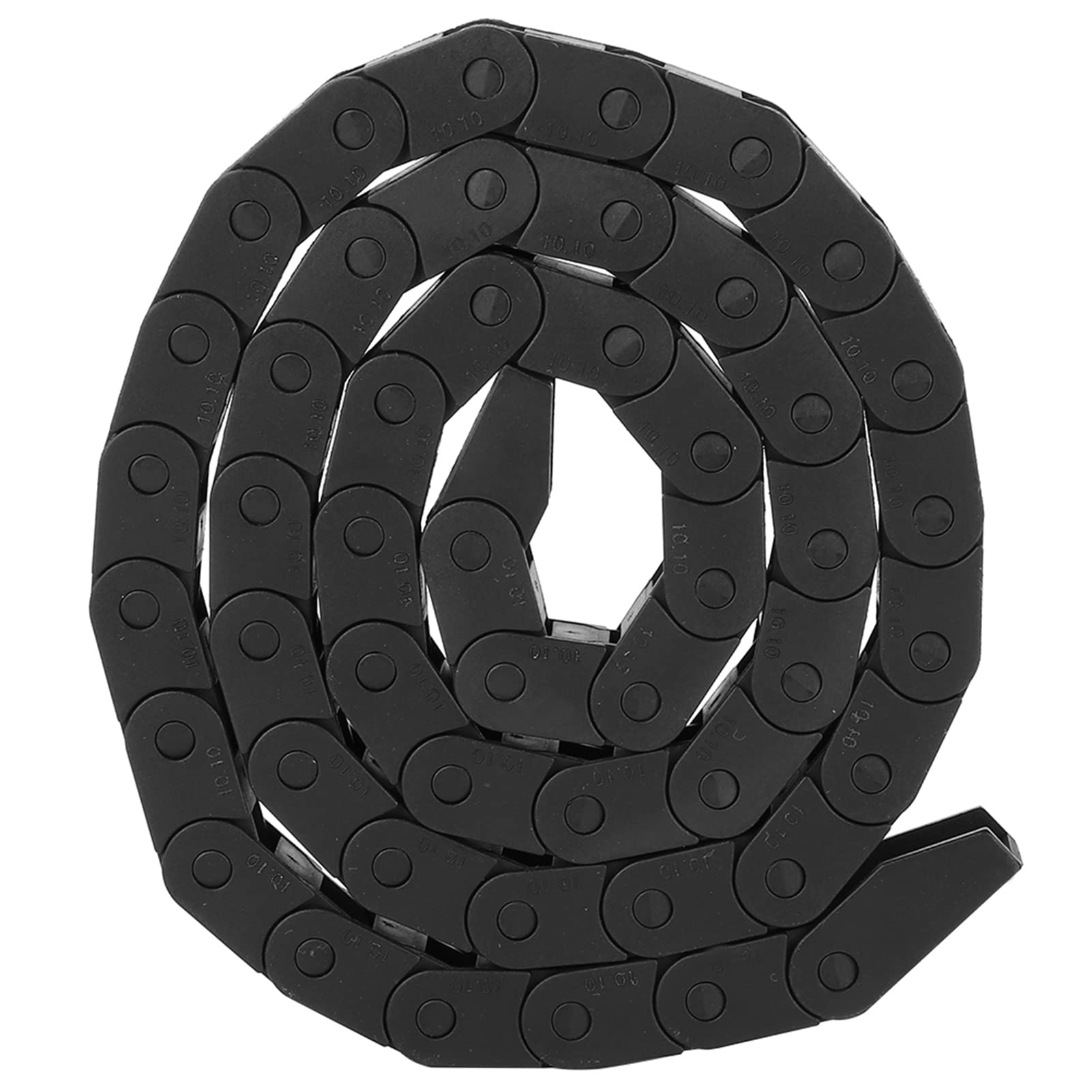 1m R18 Cable Drag Chain Black Nylon Wire Carrier CNC Machine Tool 10x10mm (R18 10 * 10mm)
