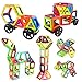 Frolk Magnetic Building Blocks Set 118 Pieces - Tiles Set for 3D Construction for Kids Age 3+. Educational Toy for Girls and Boys. Hours of Fun! Comes with Plastic Storage Box and Premium Backpack.