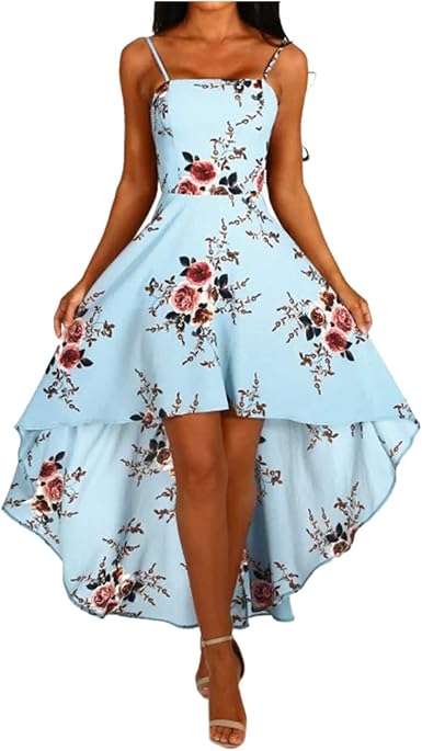 Amazon.com: Xil - Vestidos para mujer, diseño de flores con estampado  floral: Clothing