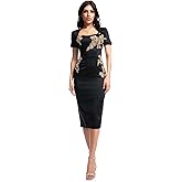 Dress The Population Womens Terri Bodycon Midi Dress