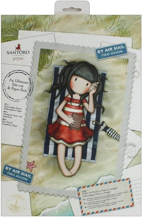 Santoro Gorjuss A4 Ultimate Die-Cut and Paper Pack, Multi-Colour