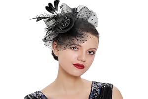 Bubbmi Lady Flower Fascinators Hats with Headband and Clips