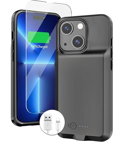 Amazon.com: Battery Case for iPhone 14, Upgraded10000mAh High