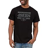 Junk Food NFL Mens X NFL - Team Stencil Block - Officially Licensed Adult Short Sleeve Fan T-Shirt for Men & Women