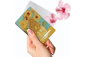 SILSTAR PROFESSIONAL Compact Card Mirror, Unbreakable Acrylic Makeup Mirror (Van Gogh_Sunflowers_Neue Pinakothek) 153