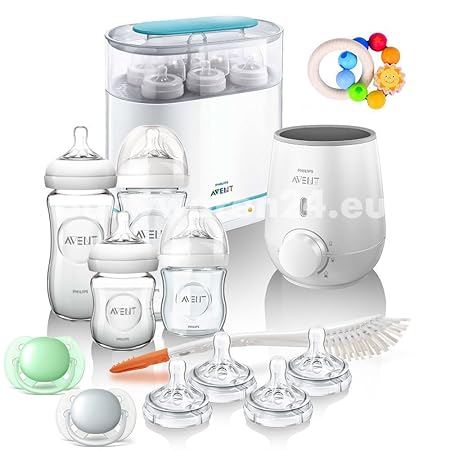 PREMIUM-Set mit Glas Flaschen Philips Avent Naturnah Natural Babyflaschen Ultra Soft Schnuller