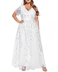 Plus Size Wedding Dress Bride White Women Bridal