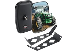 KEMIMOTO Tractor Side Mirrors Compatible with John Deere 5000 & 6000 Series Improved Visibility and Safety While Operating Yo