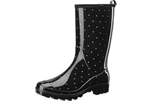 HISEA Women's Rain Boots Waterproof Mid Calf Garden Boots for Women