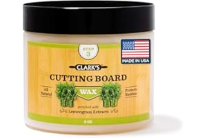 CLARK'S Bamboo Board Finish Wax - Enriched with Lemongrass Extract - Beeswax and Carnauba Blend - Ideal for All Bamboo Items 