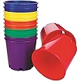 S&S Worldwide Large Stacking Buckets. Includes 12 Plastic Buckets, 2 Each in 6 Colors. 8" H X 8-1/2" Top Diameter. Use for Storage, Toss Targets or Speed Stacking Games.