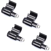 Farbetter 4-Piece Bicycle Brake Cable Guides, Aluminum &amp; Stainless Steel, Black, 4 Pack