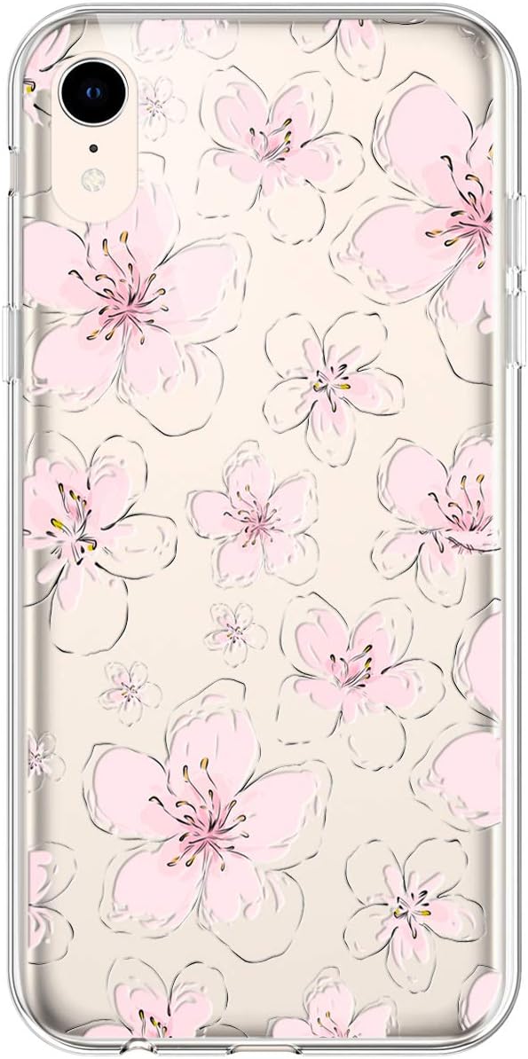 Case For Iphone Xr Case Cover Girls Wildflower Floral Flower Pattern Design Ultra Thin Soft Tpu Clear Rubber Silica Gel Shockproof Bumper For Iphone Xr Pattern 01 Patio Lawn Garden Replacement Parts