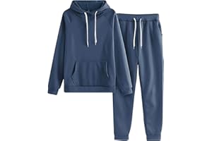 Gamivast Womens Sweatsuits 2 Piece Set Solid Color Track Suit Hoodies and Sweat Pants Set Joggers Sets Trendy Fall Sweat Sets