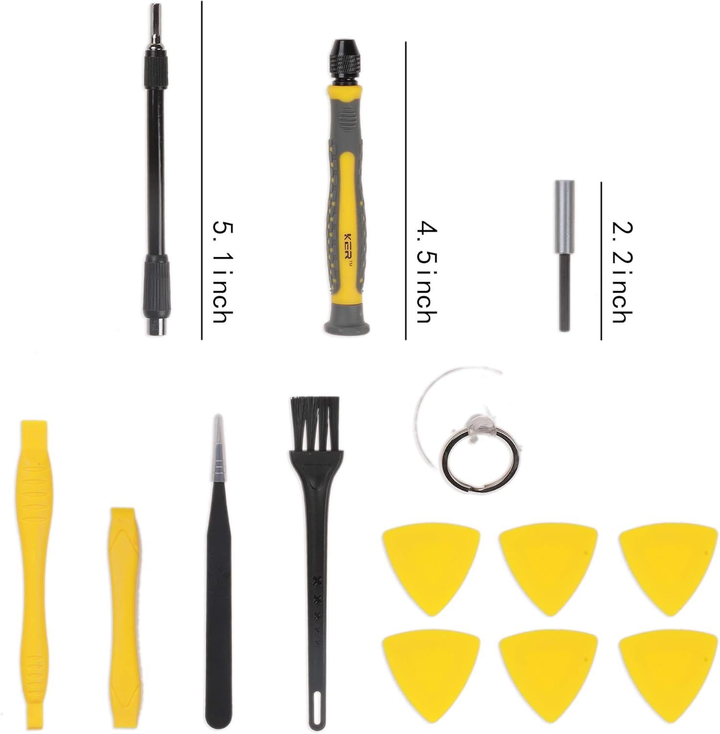 KER Precision Screwdriver Set, 126 in 1 Small Repair Tool Kit with Portable Bag for iPhone Mac iPad Tablet Laptop Xbox PS3 PS4 Eyeglasses Watch Cell Phone PC Camera: Home Improvement