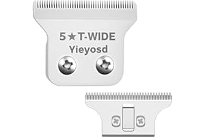 YIEYOSD Compatible with Wahl Detailer Blade,2215 Replacement T Wide Blades Fit for Wahl 5 Star Detailer 8081 and Cordless Detailer Li 8171 Trimmer,Stainless Steel,Adjustable Zero-Gap Blade,1Pack.
