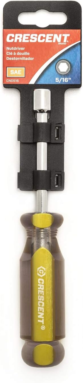 Crescent 5/16" Solid Shaft Tri-Lobe Acetate Nutdriver 3" - CND516: Home Improvement