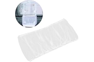 Pet Products Mesh Bird Seed Catcher Net Cover Shell Skirt for Bird Cages Size L (White)