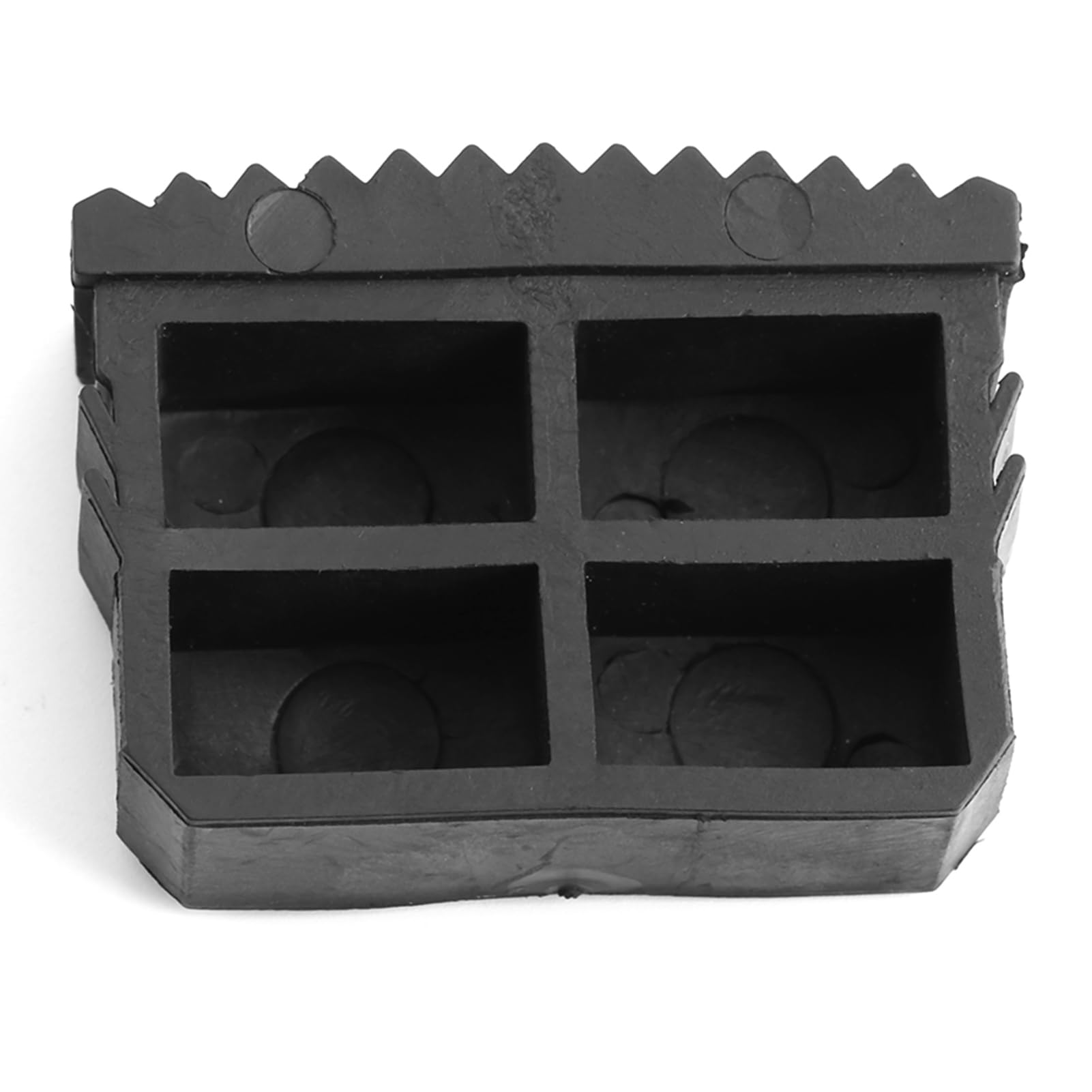 Yosoo 2Pcs/1 Pair 6.3 X 2.4 X 3.6Cm Black Rubber Feet Washer Covers, Rectangle Tough Protector Cover Caps for Ladder Feet