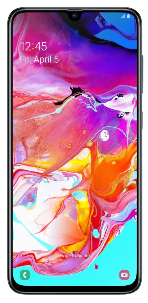 Samsung Galaxy A70 Dual-SIM 128GB 6.7-Inch FHD+ Android 9 Pie UK Version Smartphone - Black, (UK Version)