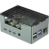 InnoMaker Aluminum Alloy Case for Raspberry Pi 4 - Compatible with DAC/DAC PRO/AMP/AMP PRO/RS485&CAN HAT, 3510 PWM Fan & Pass