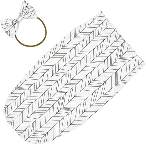 Amazon Com Winmany Baby Swaddle Blanket Wrap Photography Prop Blanket With Bow Headband Hospital Sack Home Kitchen