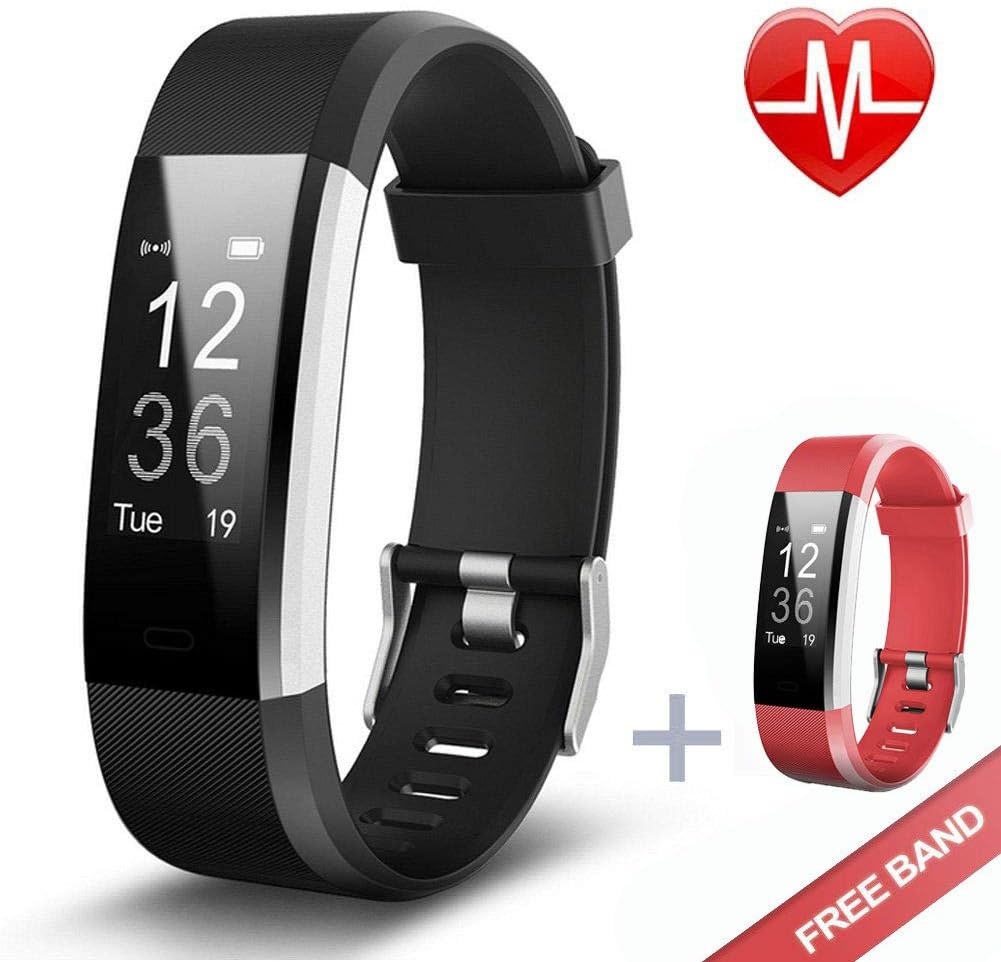 KG Physio Premium Fitness Watch Bluetooth Heart Rate Monitor, Pedometer, Sleep Tracker IP67 Waterproof Android & IOS