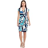 Maggy London Womens Printed Matte Jersey Wrap