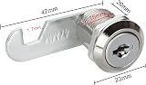 JMIATRY 12x 20mm Security Cam Locks w/ 24 Keys for Mailbox Drawer Cabinet Door view 2