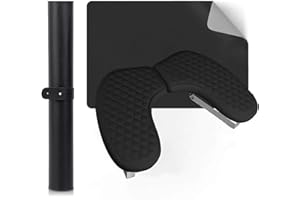 JAZALZ Arm Rest for Nails,U-shaped Manicure Nail Hand Rest Pillow Cushion,Foldable PU Leather Nail Tech Arm Rest for Nails Tech,Foot Hand Rest (Black)