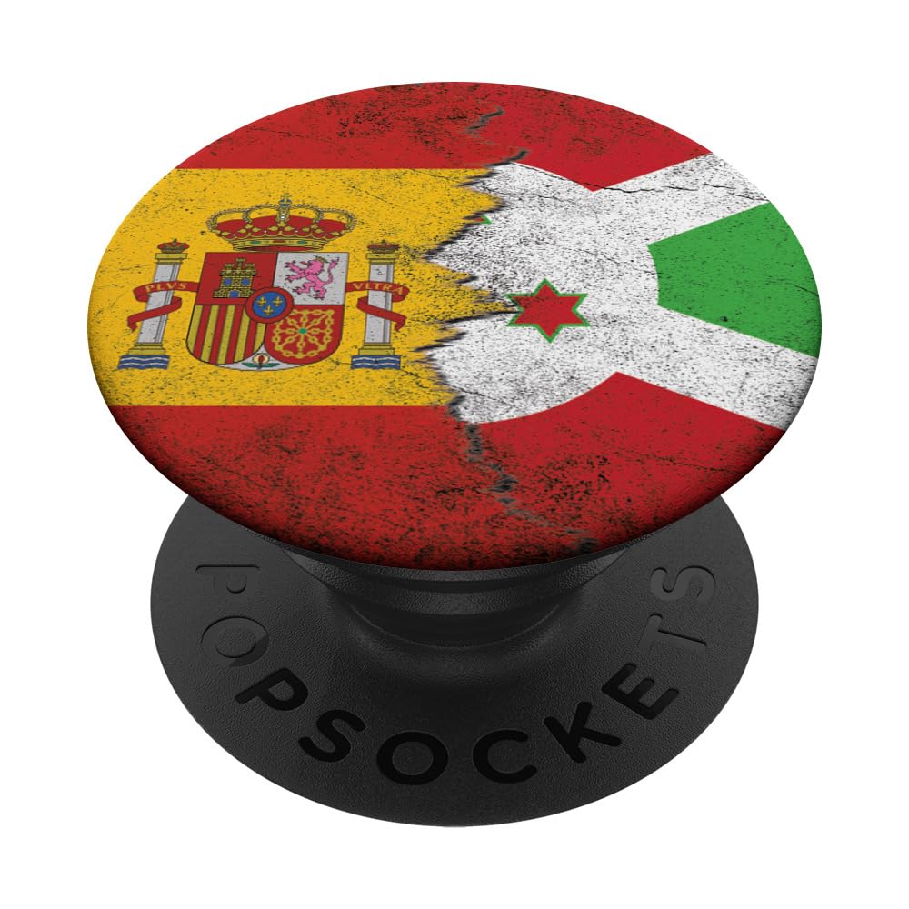Spain Burundi Flags - Spanish Burundian PopSockets Swappable PopGrip