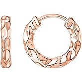 PAVOI 14K Gold Plated Chunky Huggies Earrings for Women - 925 Sterling Silver Posts Small Gold Huggie Hoop Earrings - Ultra Thick Hoops Trendy Jewelry