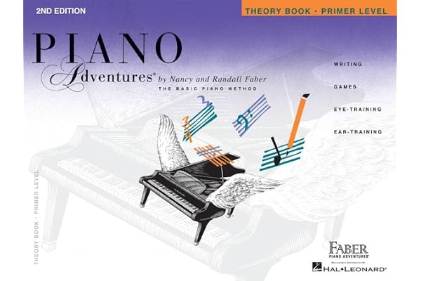 Piano Adventures: Theory Book - Primer Level, 2nd Edition | Beginner Piano Theory Workbook | Faber Piano Book with Music Note