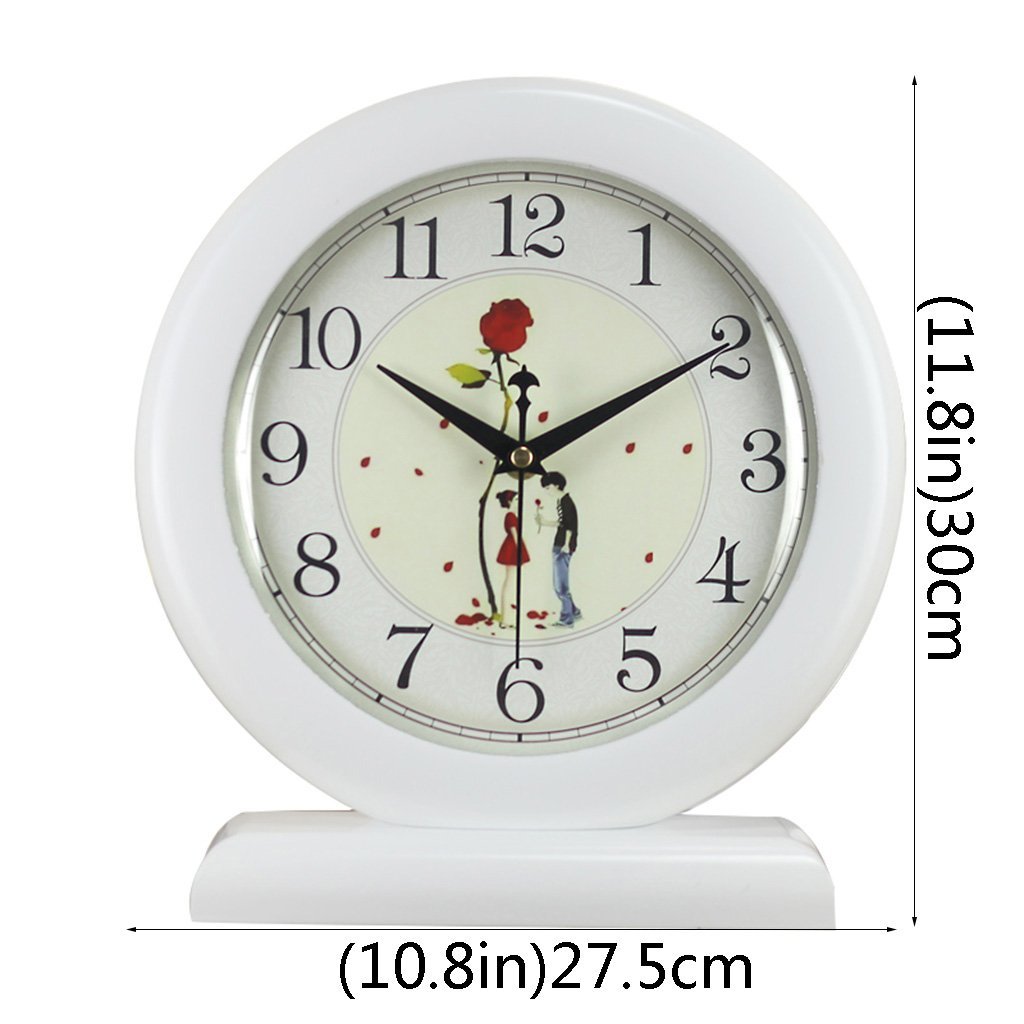 Amazon Com Lquide Family Fireplace Clocks Solid Wood Table Clock