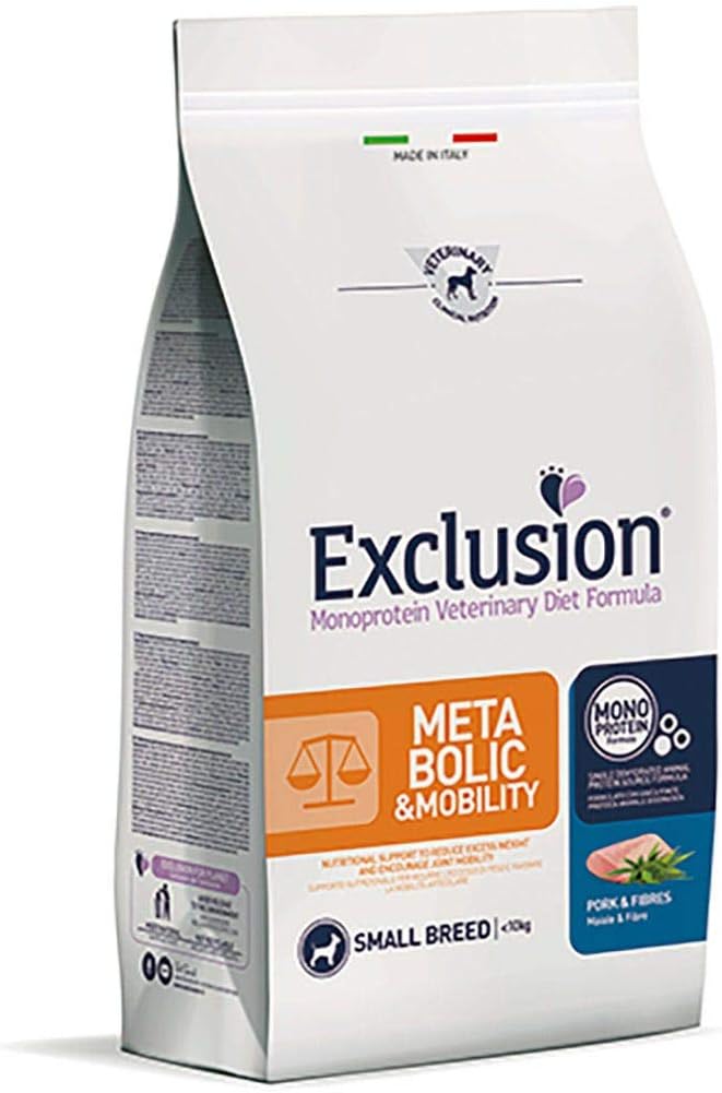 Exclusion Diet MetabolicMobility maiale e fibre small 2 kg Amazon.it Prodotti per animali