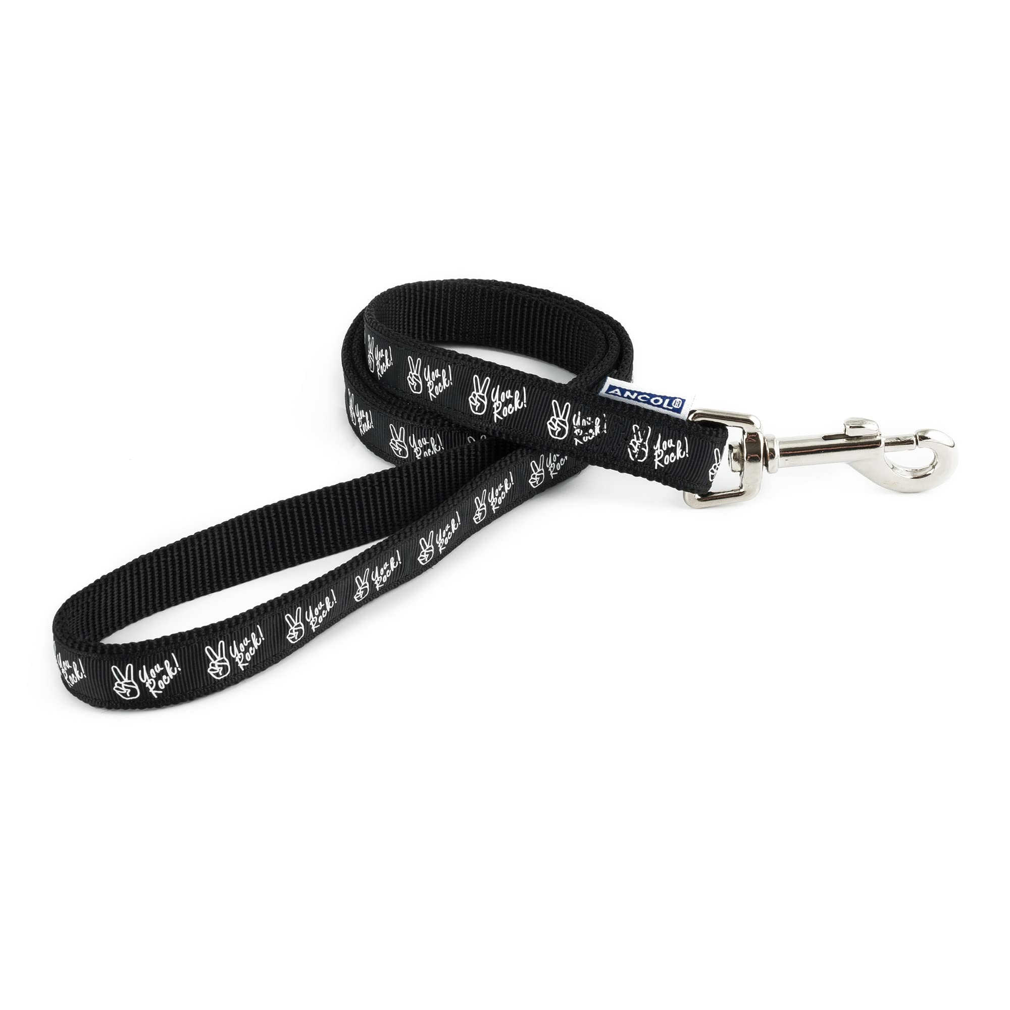 Ancol Patterned Collection You Rock Lead 1mx19mm