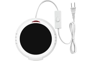 DIALAN'S Large Candle Warmer Wax Melter, Warmer Plate for Candle Jar, Wax Cubes Melter, Warmer Plate, Electric Coffee Mug Warmer, Tea or Various Beverages Warmer, for Home, Office Desk, etc, Best Gift(White)