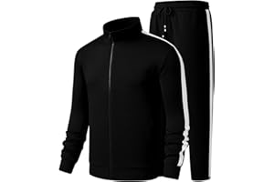 JMIERR Men's Track Suits Sweatsuits 2 Piece Full Zip Sports Outfits Set Sweatshirt and Joggers Sweatpants