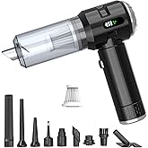 Sycoodeal Handheld Car Vacuum Cleaner, 25000PA Strong Cyclonic Suction Portable Mini Vacuum Cordless with Digital Display Lightweight Handheld for Pet Hair, Car, Home, Office, Kitchen