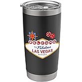 Welcome To Fabulous Las Vegas - Vegas Trip - Las Vegas Sign Stainless Steel Insulated Tumbler