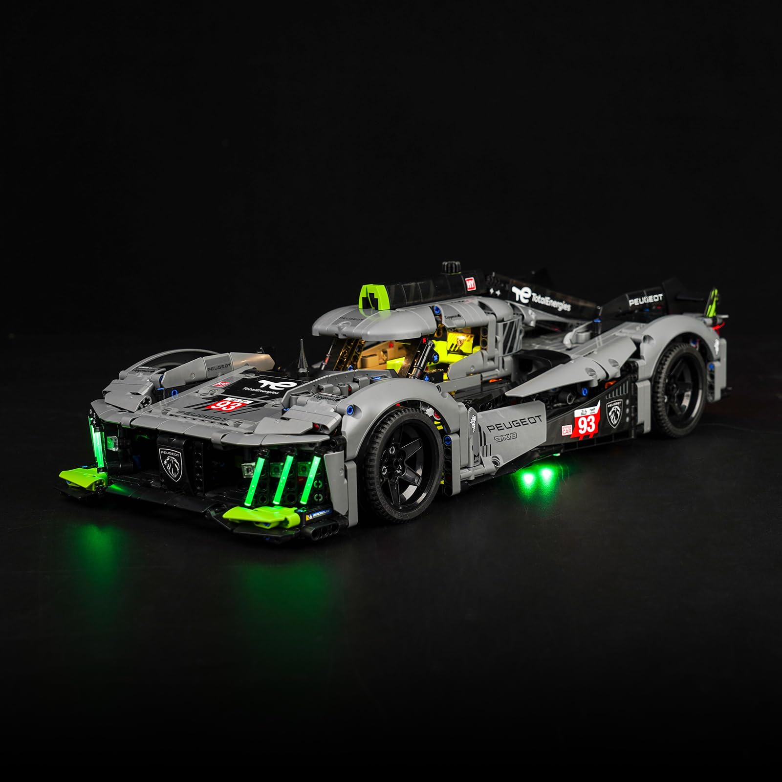 LED Light Set for Lego 42156 Technic Peugeot 9X8 24H Le Mans Hybrid Hypercar (Not a Lego Model), Update Version Decoration Lighting Set for Lego Le Mans Hybrid Hypercar Creative Toy — image 1