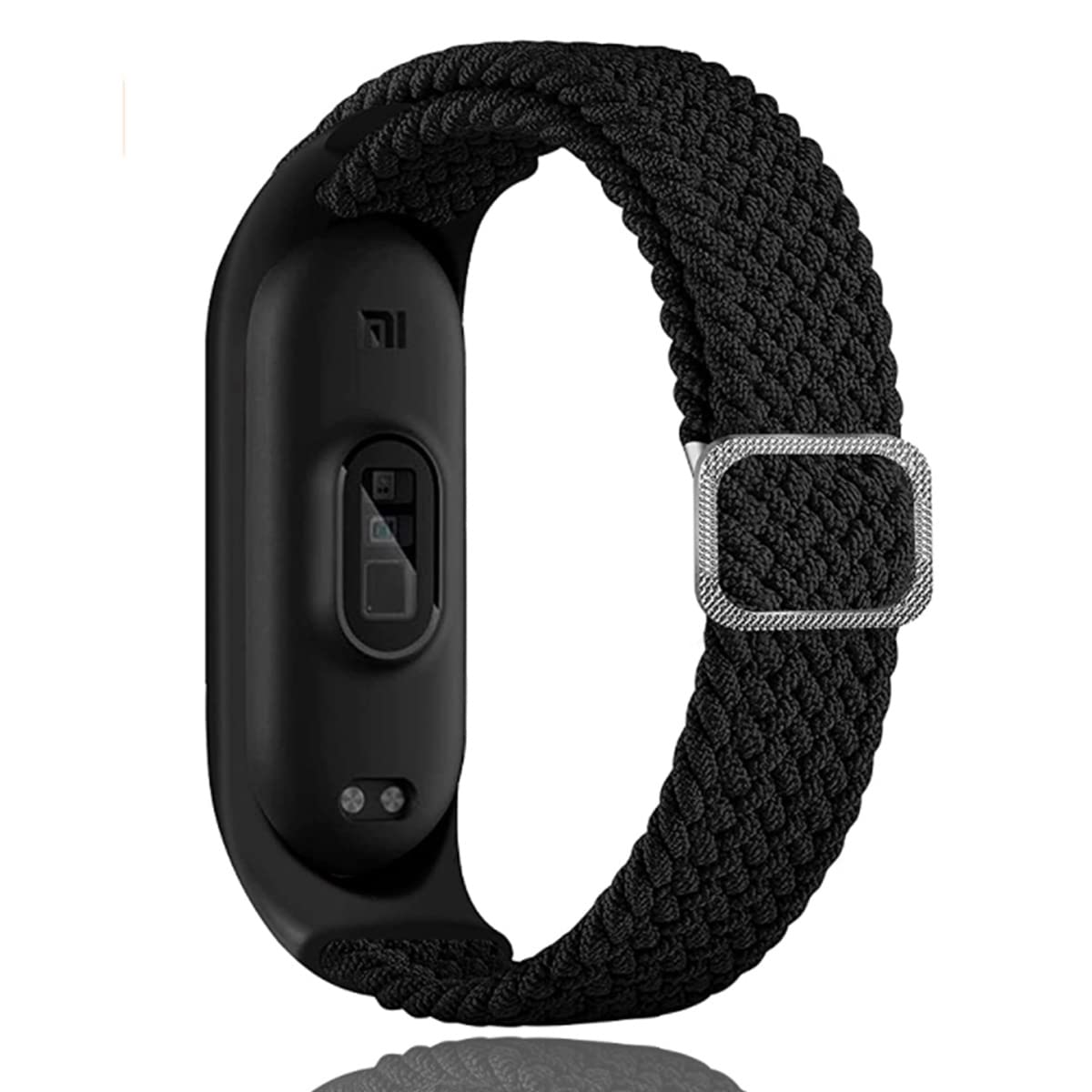 Keecuty Nylon Bracelet for Mi Band 6/5/4/3 Bracelet Elastic Fabric Braided Soft Nylon Sports Bracelets Elasticity Breathable Expandable Watch Strap for Mi Band 6/5/4/3