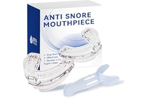 Snore RX Stop Snoring Mouthpiece – Adjustable Anti Snore Device with Custom Fit – Comfortable Sleep Aid for Men, Women & Coup