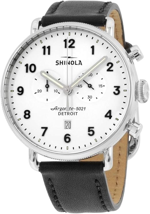 shinola men's canfield's black dial watch