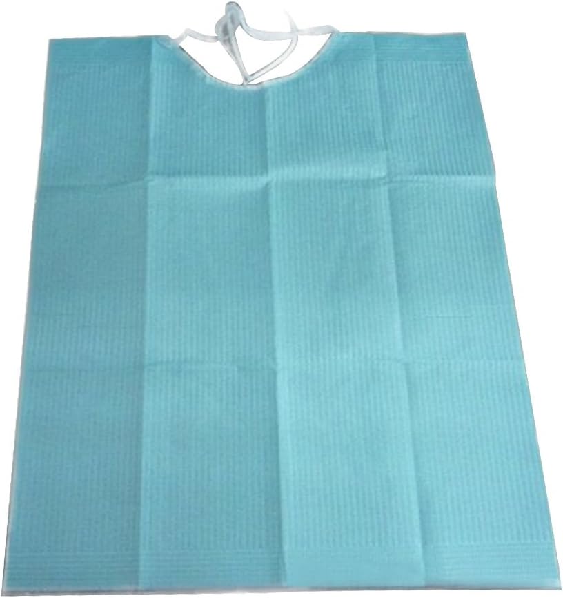 50 Pcs Non-Woven Fabrics Disposable Dental Patient Bibs Sheets Bib for Dental Office